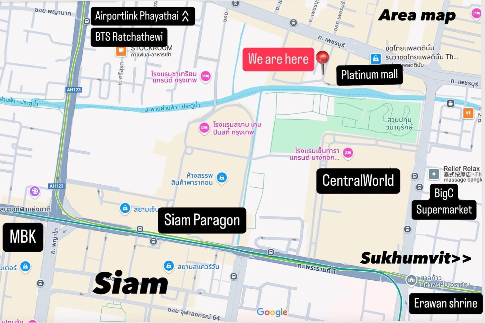 Platinum Deluxe Shopping Apartments Bangkok Esterno foto